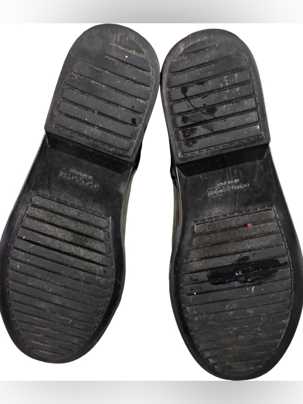 COACH Lester Short Rainboots  A8805 Rubber cap toe ankle buckle strap Size 8 B - Picture 7 of 10